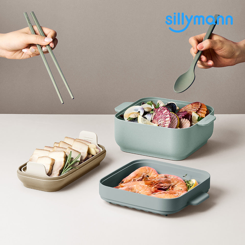 Sillymann Yori 微波爐矽膠蒸煮盒 1.6L | WSK7015