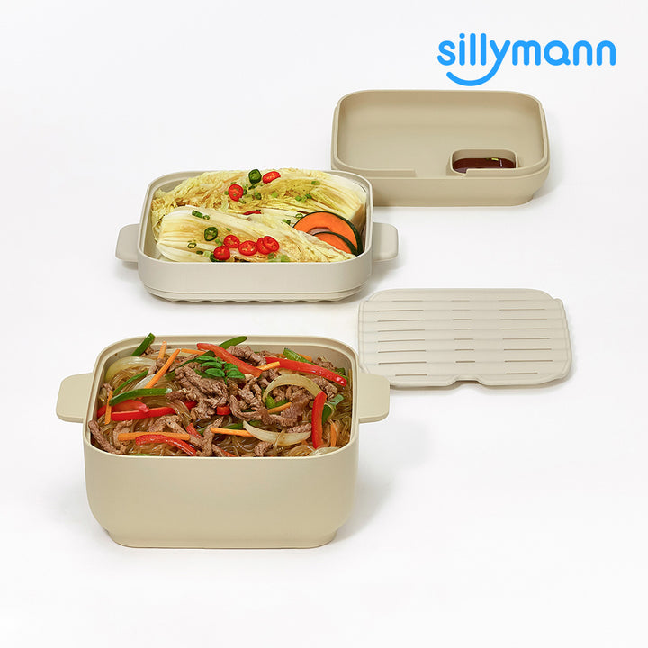 Sillymann Yori 微波爐矽膠蒸煮盒 1.6L | WSK7015