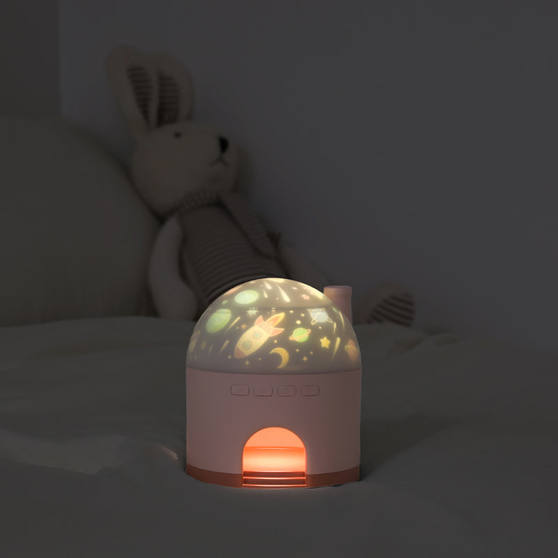 mooas Twinkle Rotating Projector Melody Nightlight - White MO-MNP5WH
