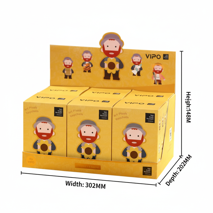 VIPO 梵高 毛毛鎖匙扣盲盒 (隨機包裝) | VGM37380