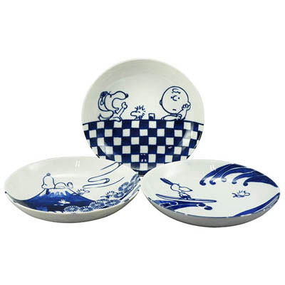 Yamaka Snoopy Plate Set (3 Pcs) SN80-139