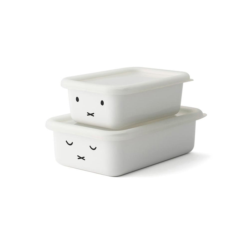 Miffy Shallow SQ Container 2pc Set MFF-2SM