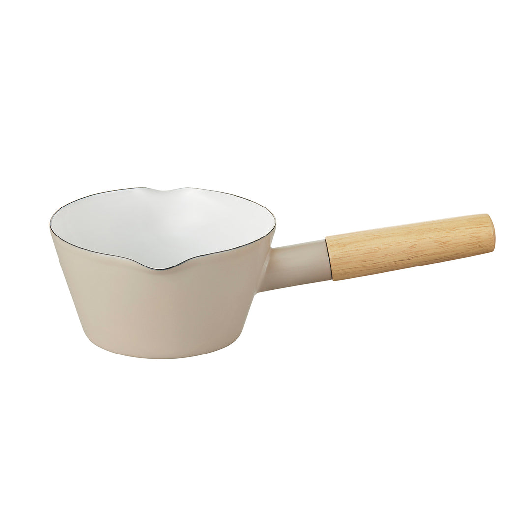 BRUNO 14cm 琺瑯牛奶鍋 - 米灰色