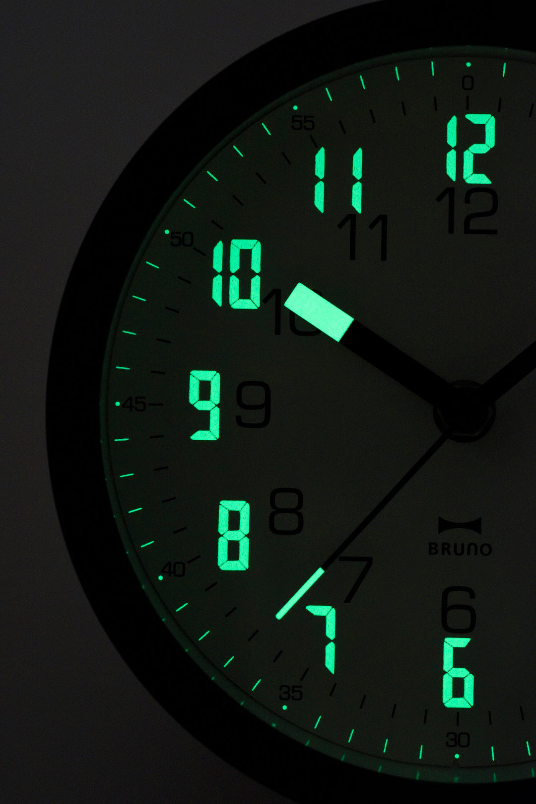BRUNO Luminous Clock - Dark Gray BCW045-DGY