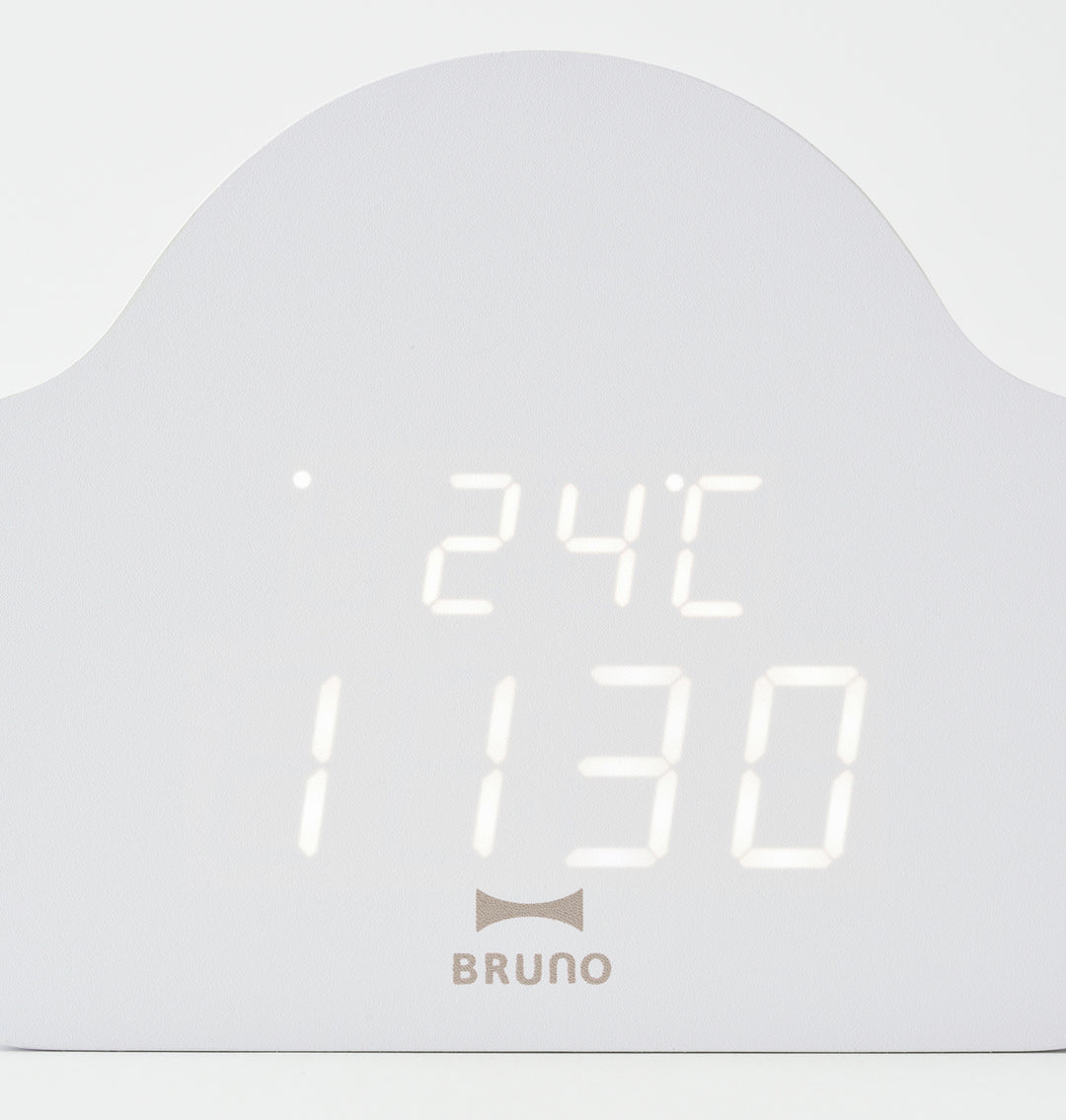 BRUNO 雲形座枱鐘 - 白色 BCA030-WH