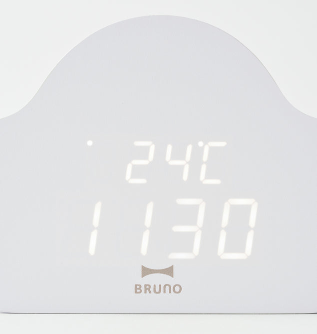 BRUNO 雲形座枱鐘 - 灰色 BCA030-GY