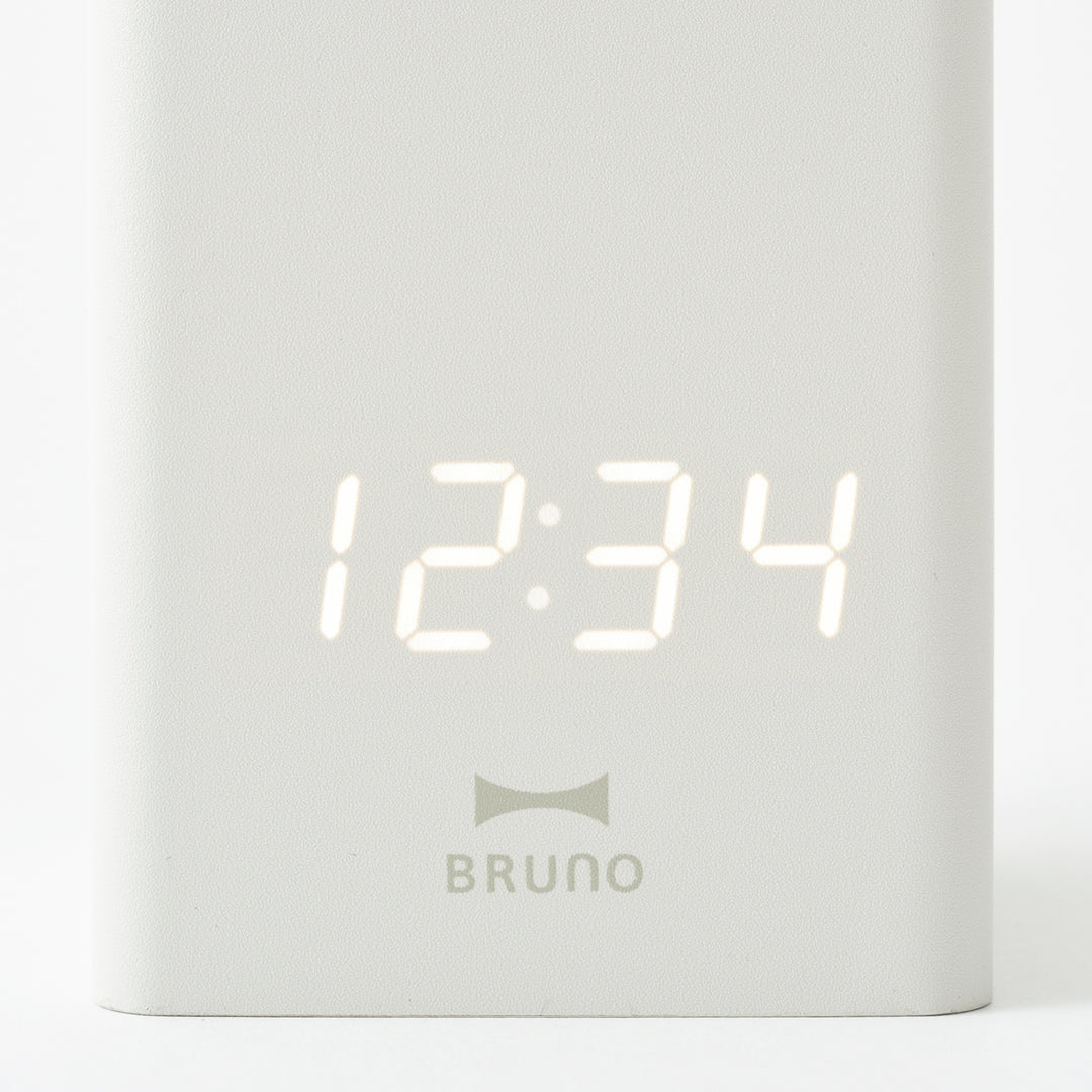 BRUNO Pen Stand Clock - Gray x Yellow BCA028-GYXYE