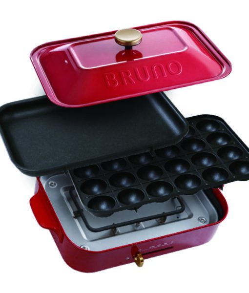 BRUNO Compact Hot Plate - Red BOE021-RD