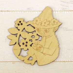 Yamaka Moomin Wooden Coaster (Snufkin) MM963-346