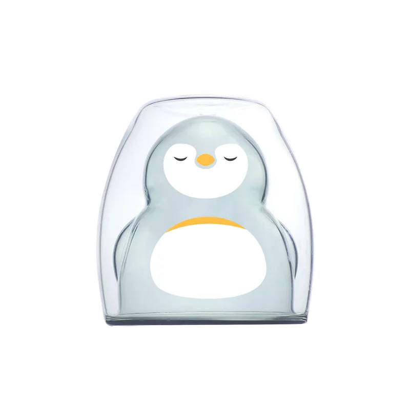GOODGLAS 企鵝造型雙層玻璃杯- 黑色企鵝 GLAS-PENGUIN-BK