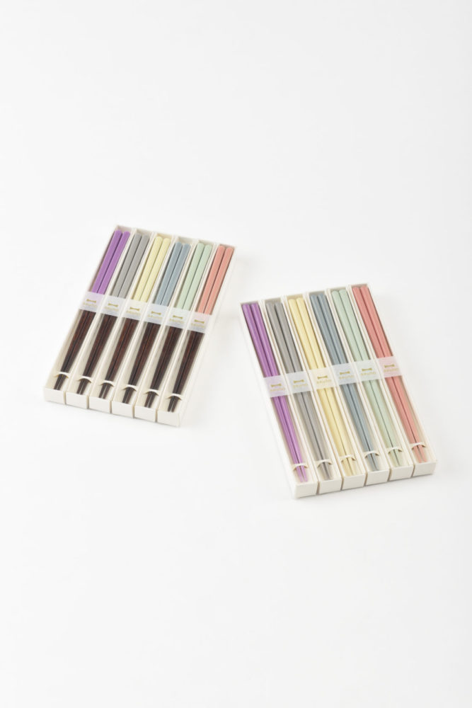 BRUNO Color Square Chopsticks with Box (Made in Japan)