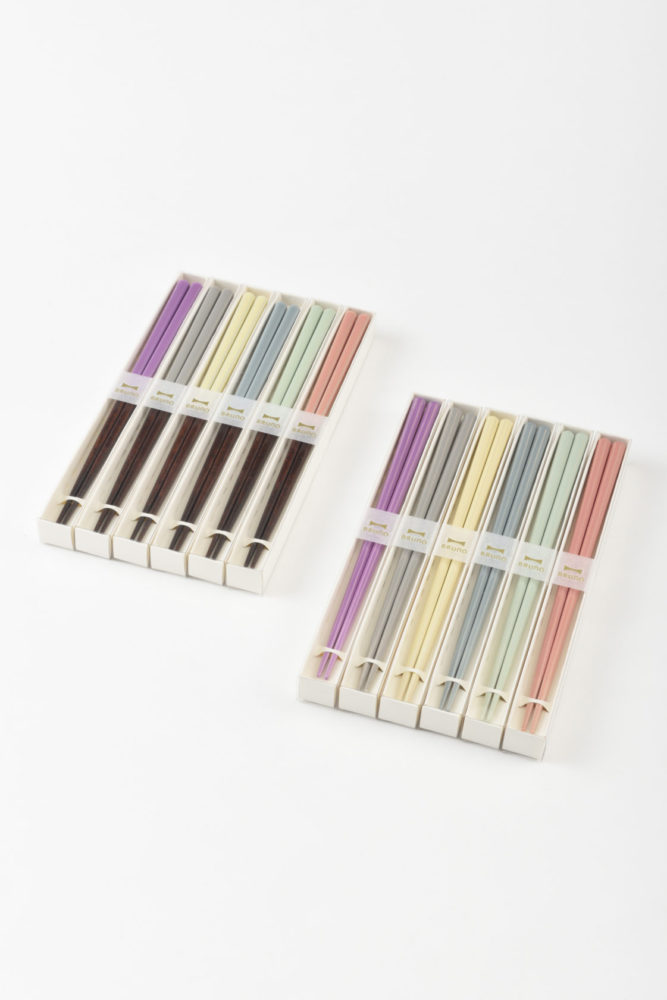 BRUNO Color Square Chopsticks with Box (Made in Japan)