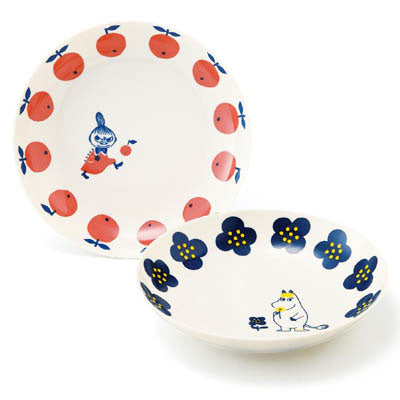 Yamaka Moomin Plate Set (2 Pcs) (Little My) MM032/4-139