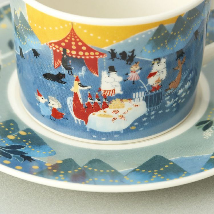 Yamaka Moomin Cup & Saucer (Party) MM3203-28